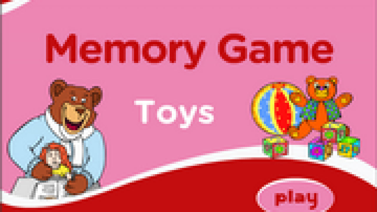 Toys Vocabulary Esl Memory Game Teddy Ball Balloon Kite
