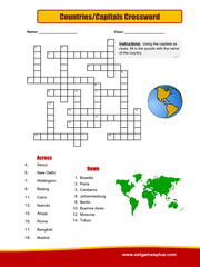 5 free fun food crossword puzzles - ESL Vault