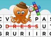 Animals on the farm interactive word search