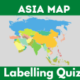 Asian countries map quiz